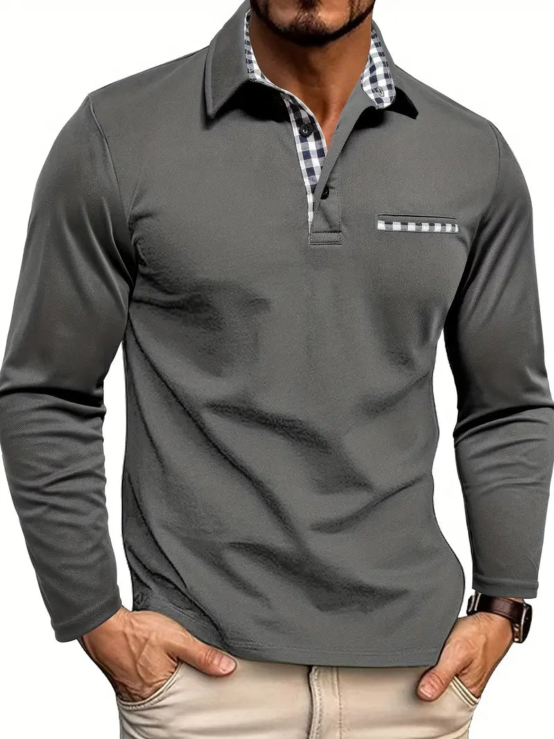 Levi - Poloshirt mit kariertem Kragen