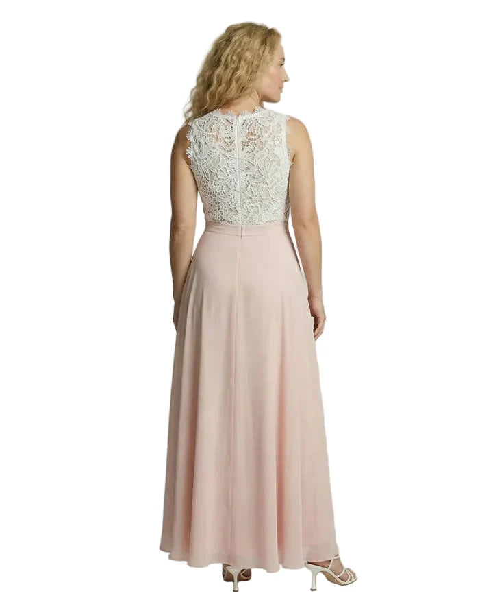 Damen Ärmelloses Maxikleid mit Spitzenoberteil und langem Rock