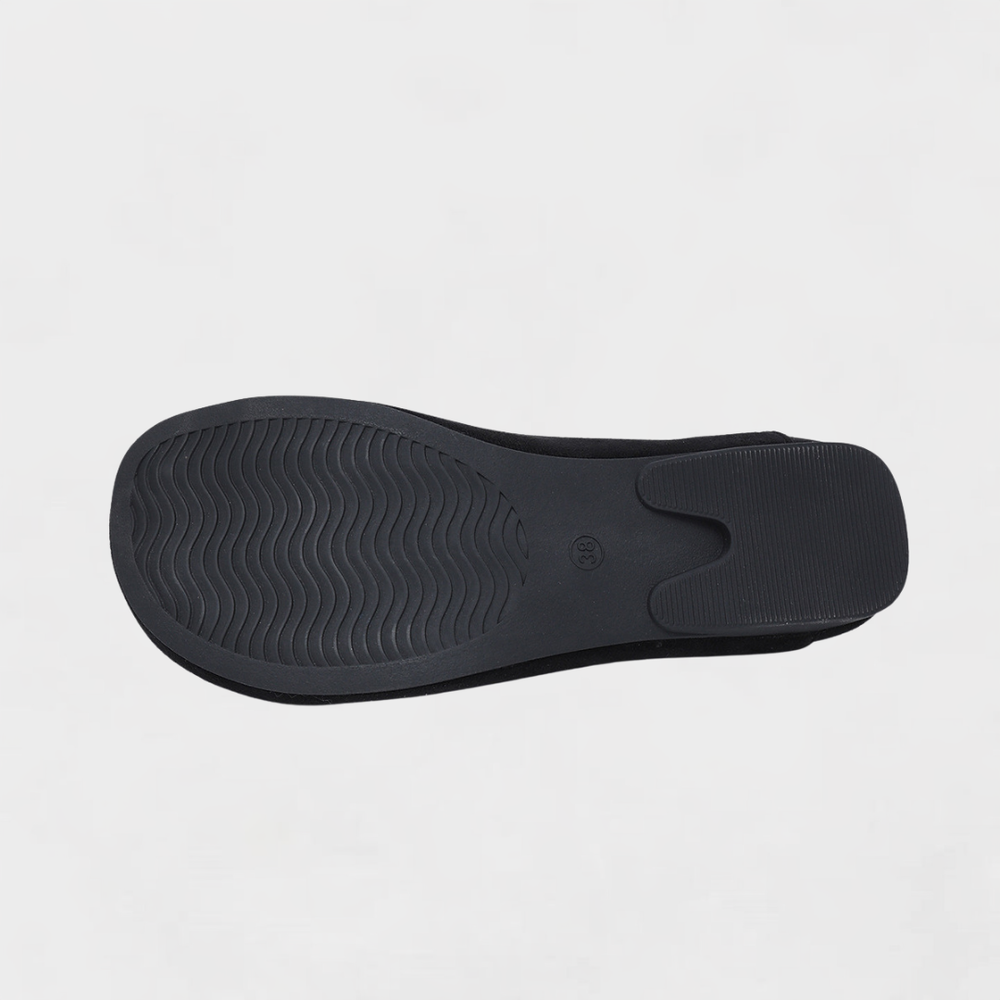 Damen Flache Schuhe mit Riemenstruktur und Geschlossener Form