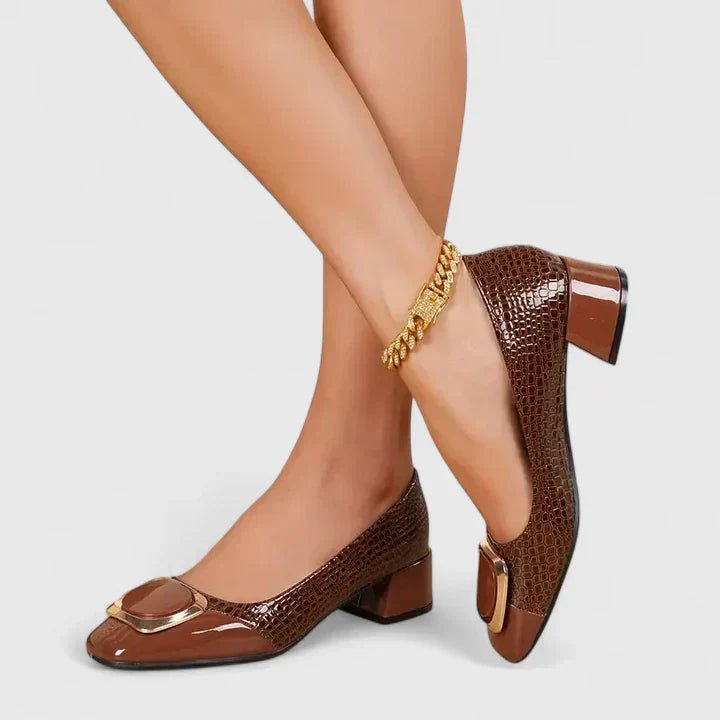 Sophie | Damen Loafer Bequem Klassisch Block Absatz