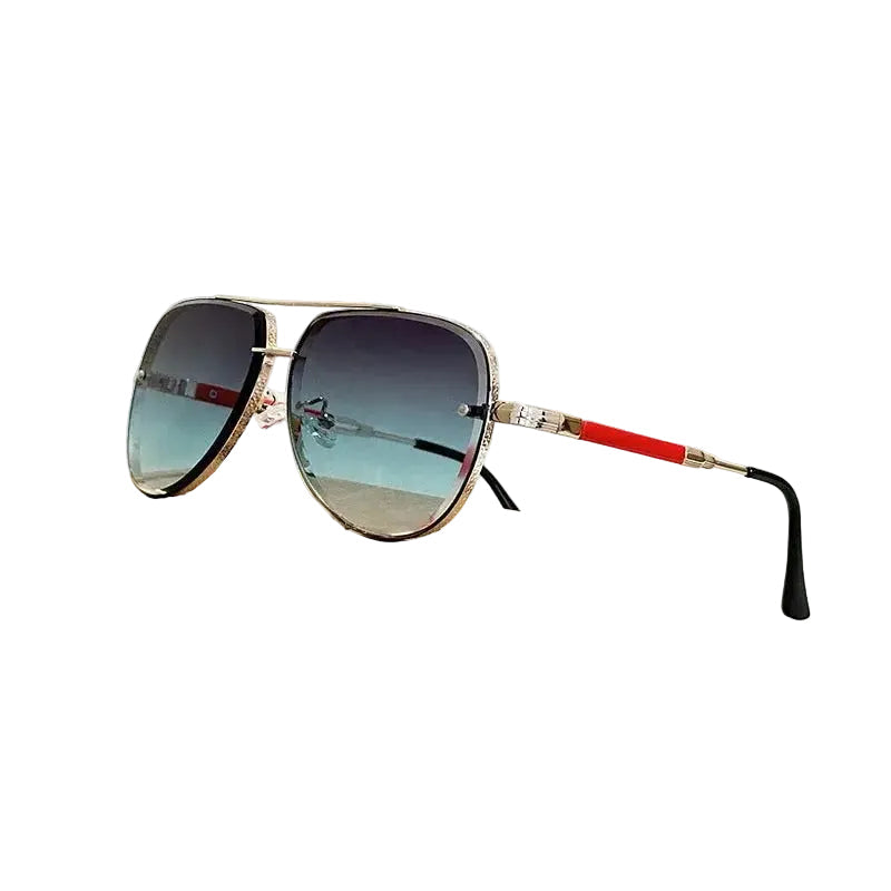 Damen Piloten Sonnenbrille mit Doppelstegrahmen