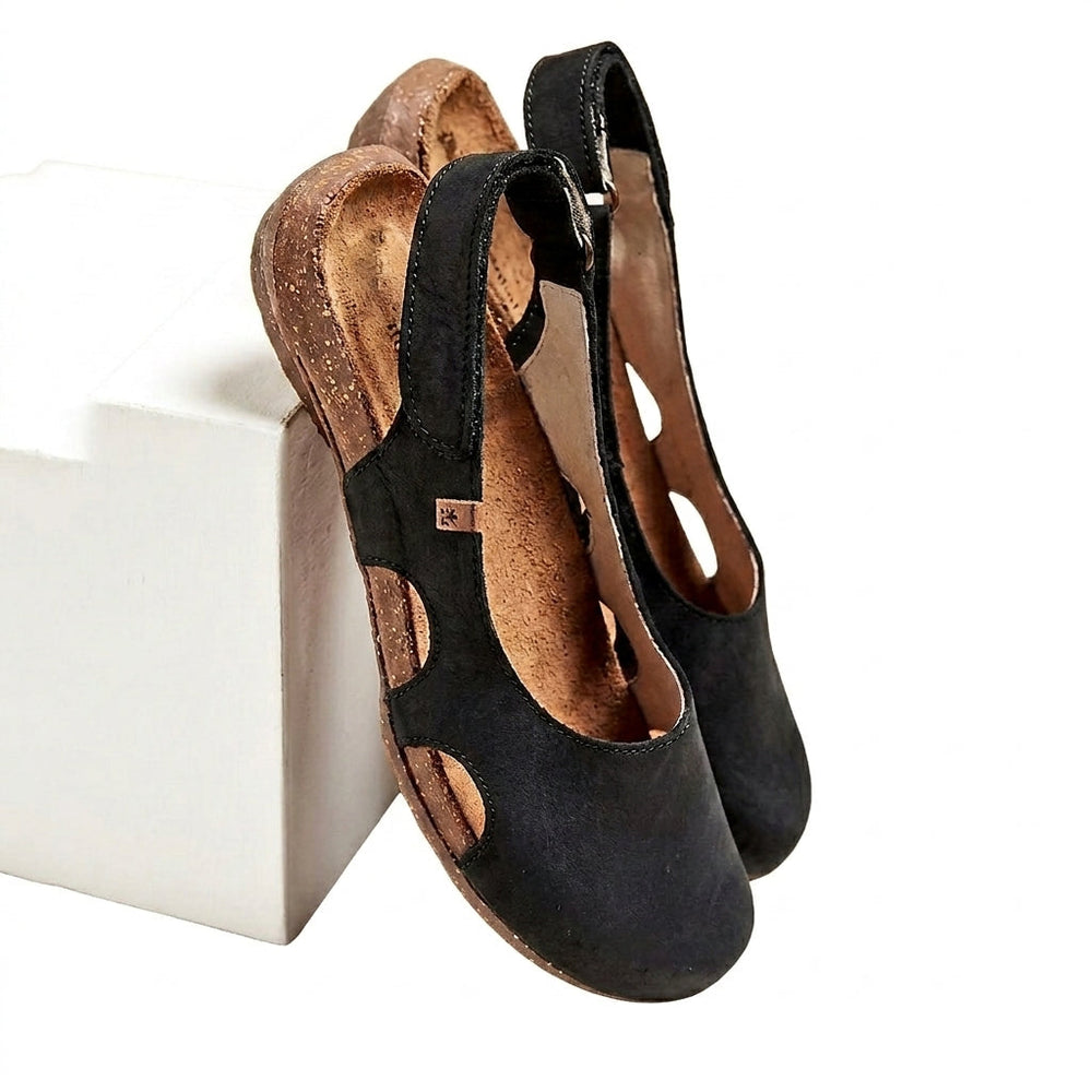 Damen-Sandalen mit geschlossener Zehenpartie und Fersenriemen