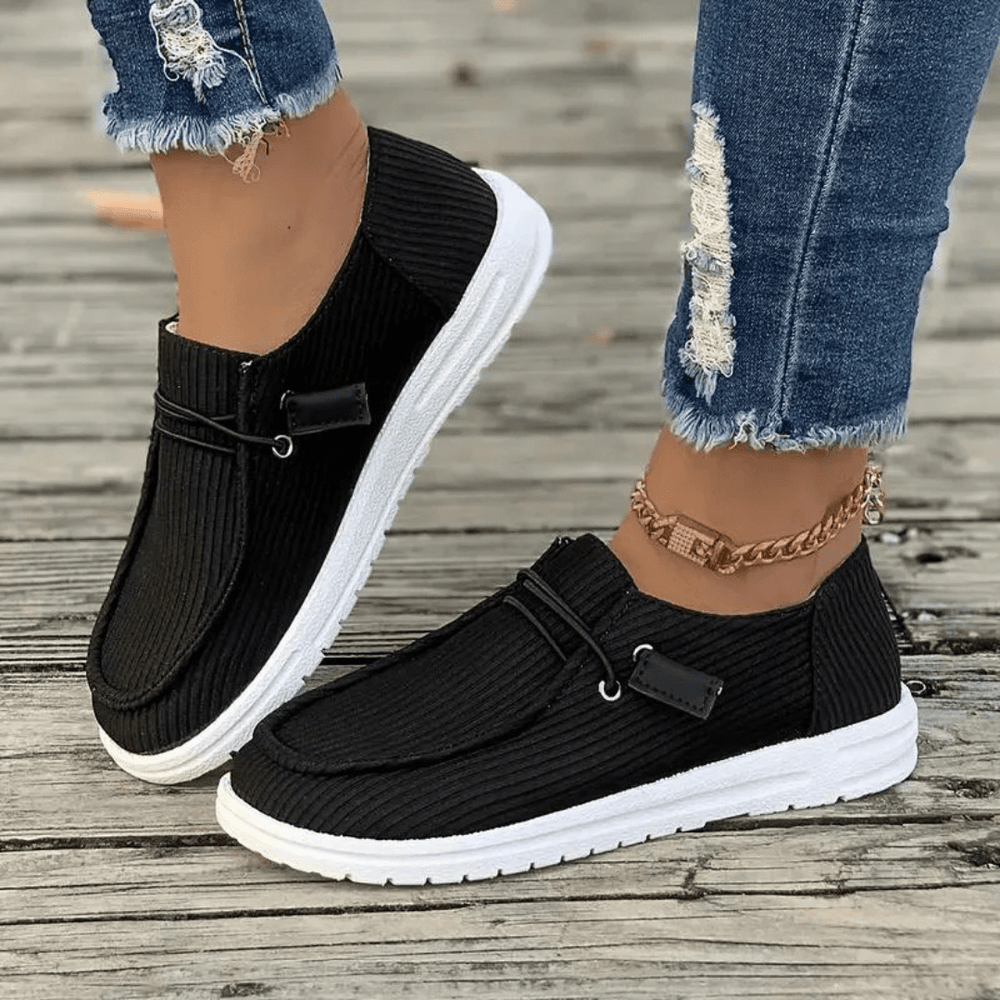 Damen Slip-On Schuhe Flach
