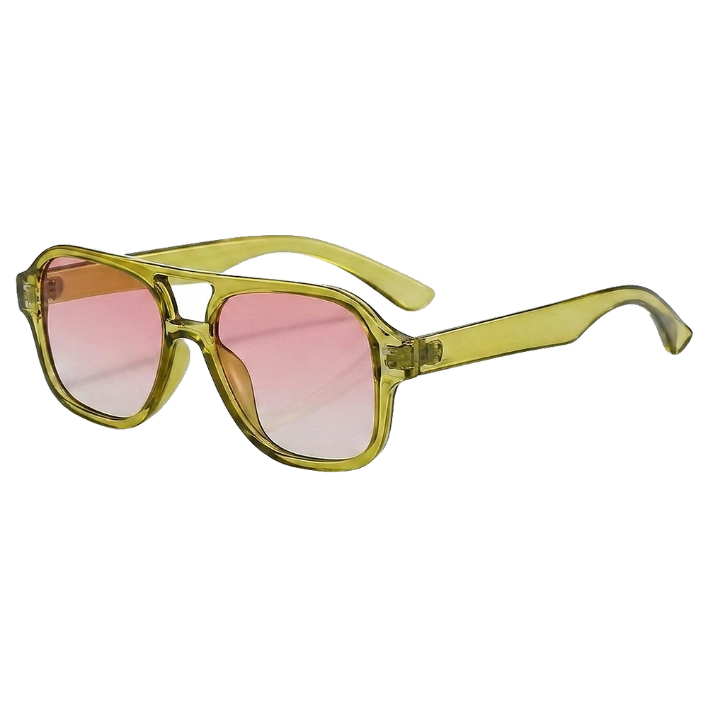 Damen-Sonnenbrille im Aviator-Stil mit Doppelsteg
