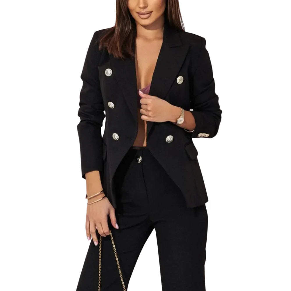 Damen Zweiteiliges Blazer- und Hosen-Set