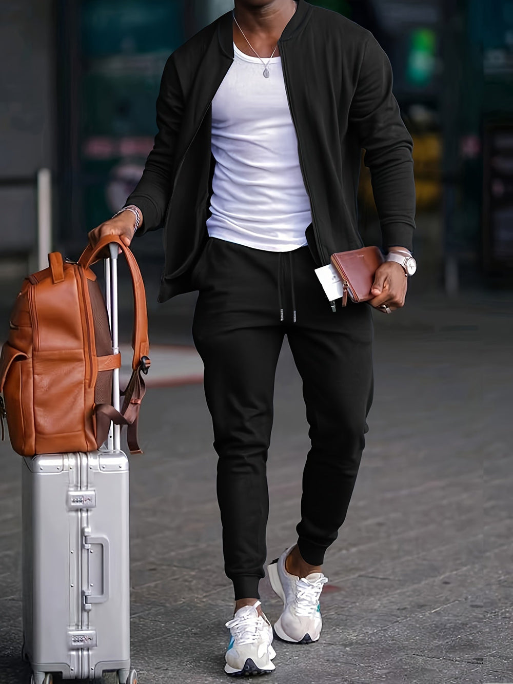 Damien | Herren Trainingsanzug Set Reißverschluss Jacke