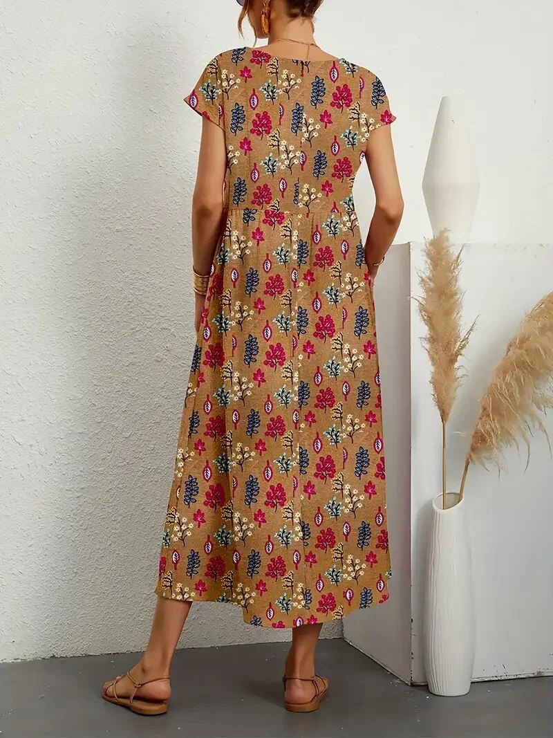 Clara | Leichtes Kleid mit elegantem Blumenmuster