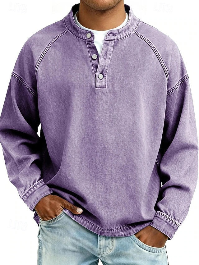 Calor - Soft-Touch-Henleyshirt