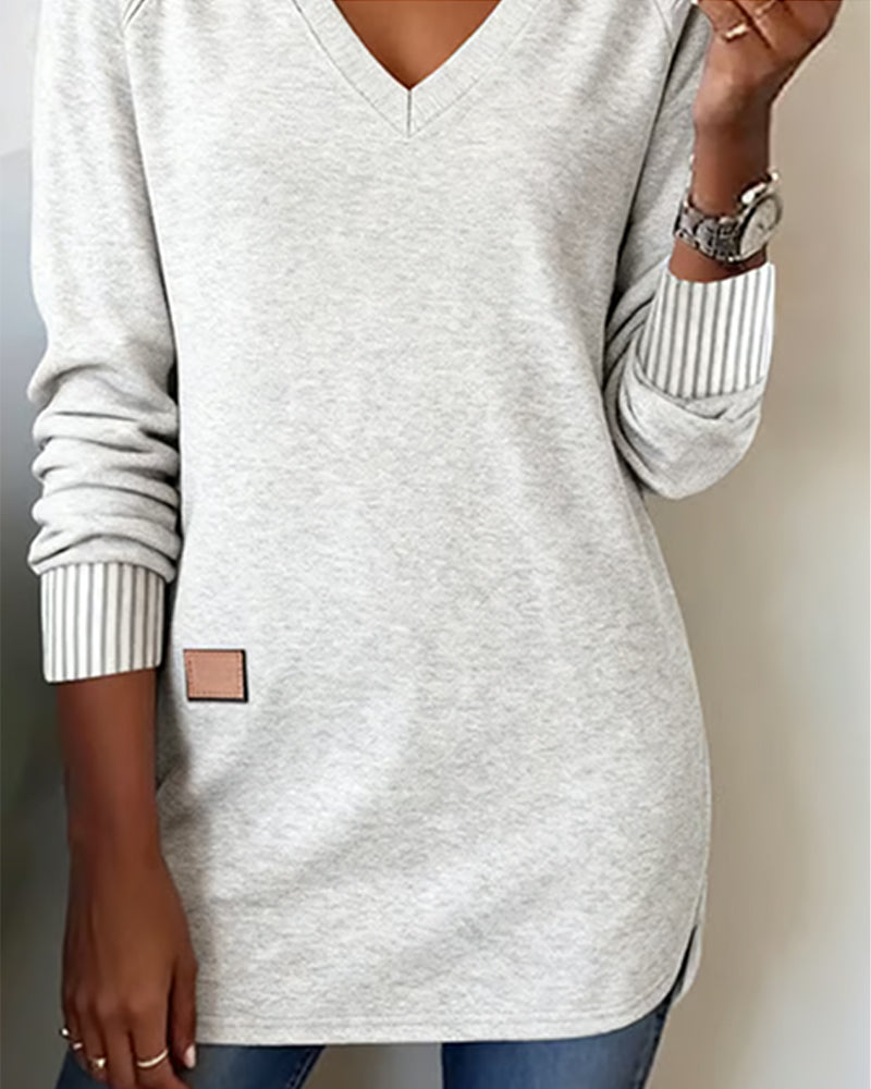 Leonie | Modischer Damen Pullover elegant & V-Ausschnitt