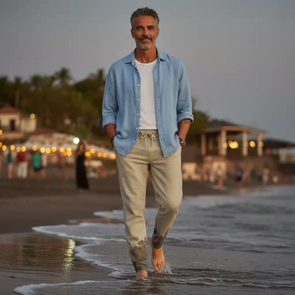 Dominik | Baumwoll-Strandhose