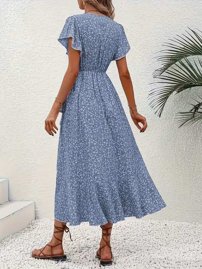 Elara | Fließendes, Bauch-umspielendes Wickelkleid