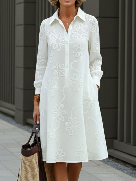 Sirelin - Softtouch-Midi-Hemdblusenkleid