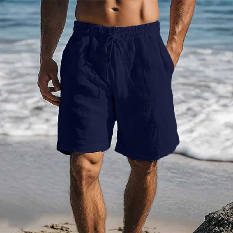 Ennio | Herren Strandhose Shorts mit Kordelzug