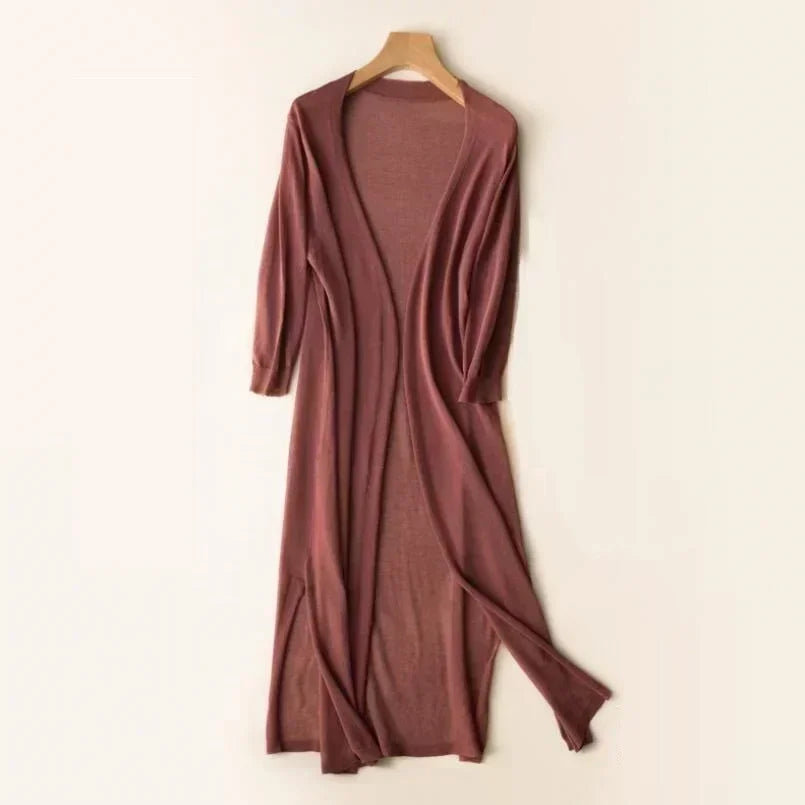 Eulalia | Damen Lange Strickjacke