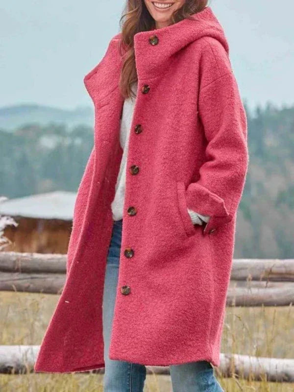 Janushi - Eleganter Winter Mantel Mit langen Ärmeln