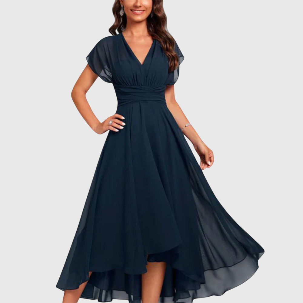 Christin | Damen V-Ausschnitt A-Linien Kleid – V-Neck A-Linie Kleid Elegant 2026