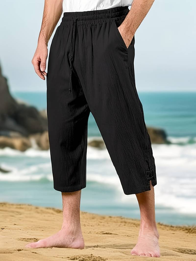 Eksteen - Lässige Leinenhose Mit Mehreren Taschen
