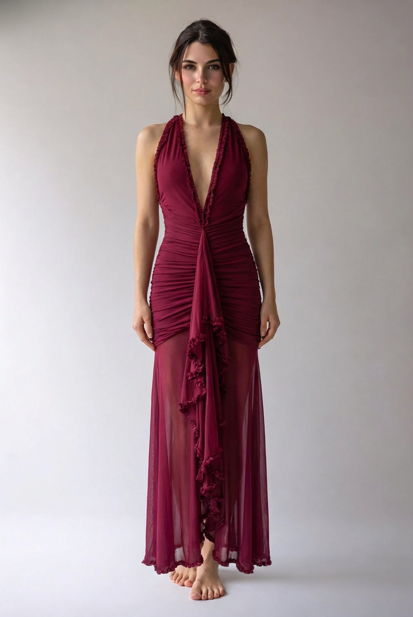 Nikolina | Damen Abendkleid Festlich Elegant Glamourös