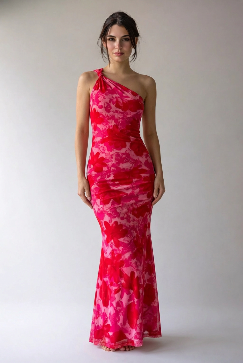 Ludmila | Damen Halter Midikleid Elegant Feminin Sommer