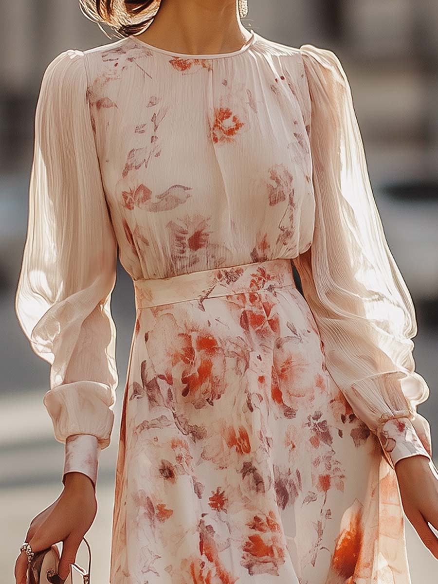 Shiella – Plissee Kleid Mit Blumenmuster