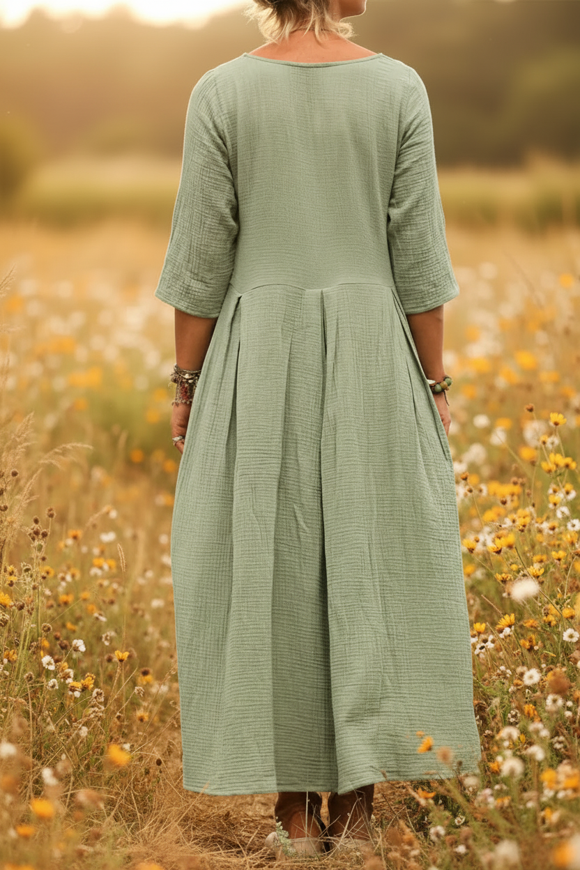 Griselda - Legeres Maxikleid mit Faltendetails