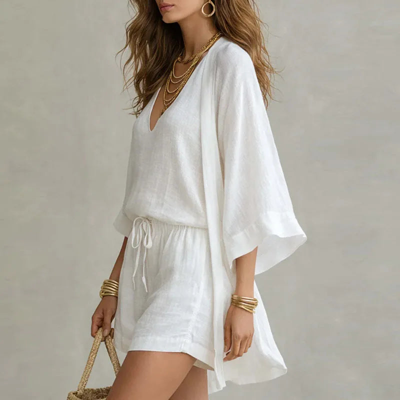 Felizitas | Damen V-Ausschnitt 3-teiliges Set
