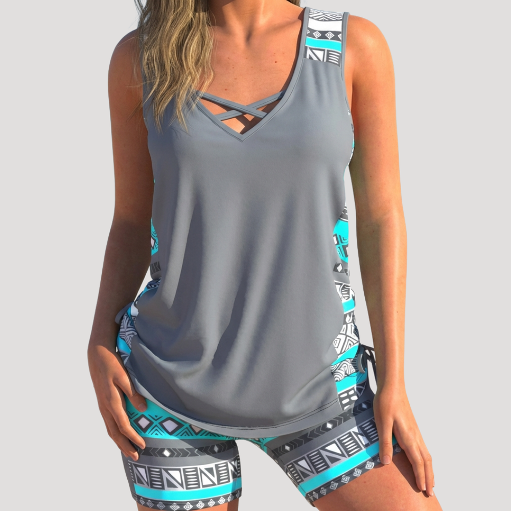 Floriana | Damen Tankini Set mit Shorts