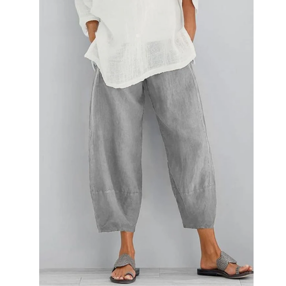 Galina | Damen Haremshose Weite Pumphose Elastischer Bund