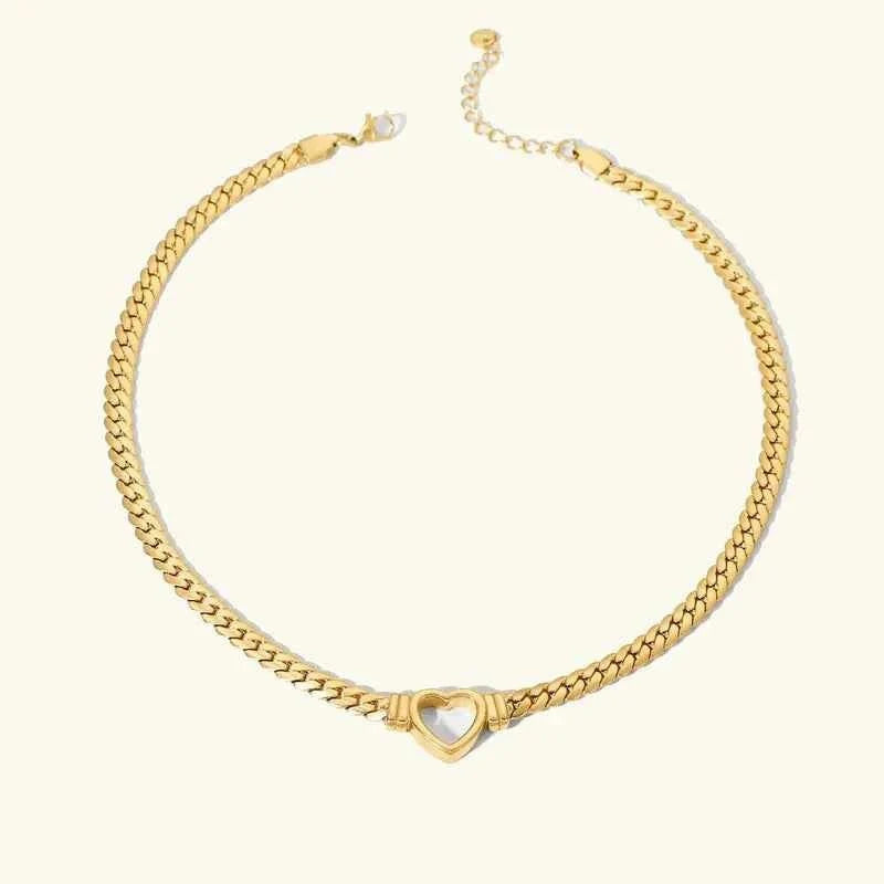 Goldene Herzkette