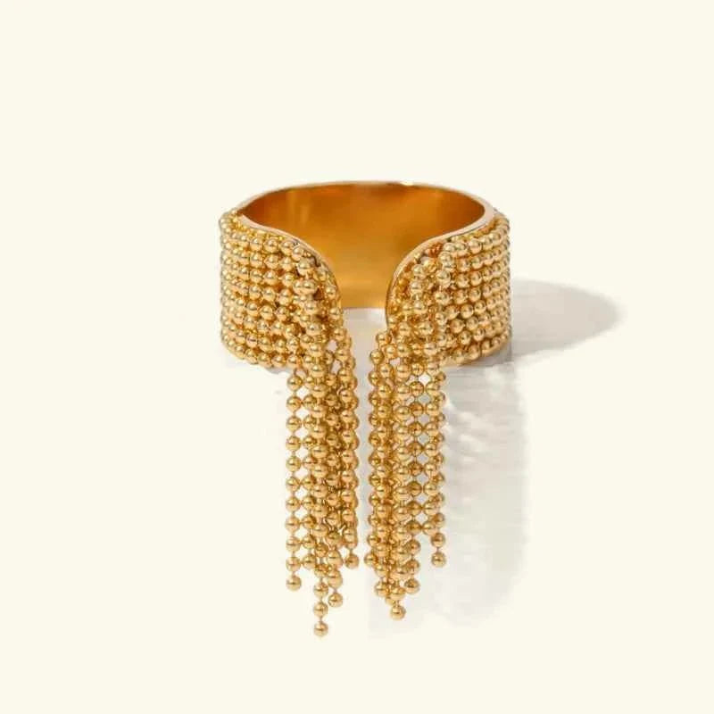 Goldener Quasten-Ring