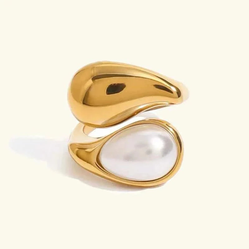 Goldring Mit Perle