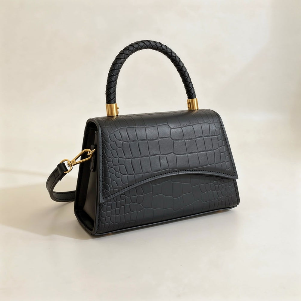 Damen Handtasche mit Griff und Schulterriemen