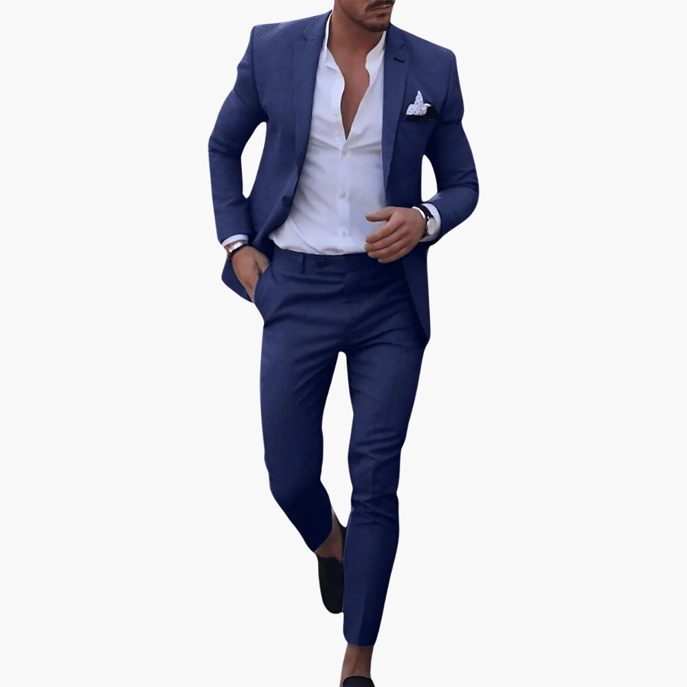 Heinrich | Herren Navy Slim Fit Anzugset