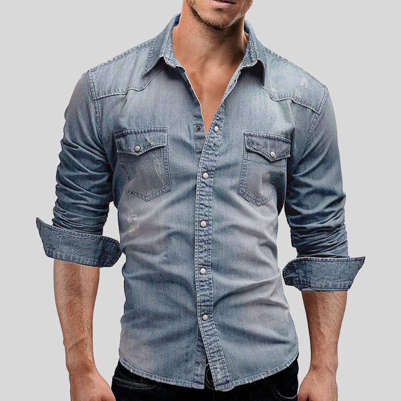 Hemd Herren Langarm Slim Fit