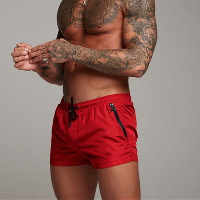 Herren Badeshorts mit elastischem Bund und Kordelzug