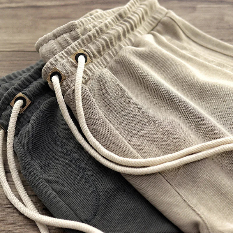 Herren Jersey-Shorts mit Kordelzug und elastischem Bund