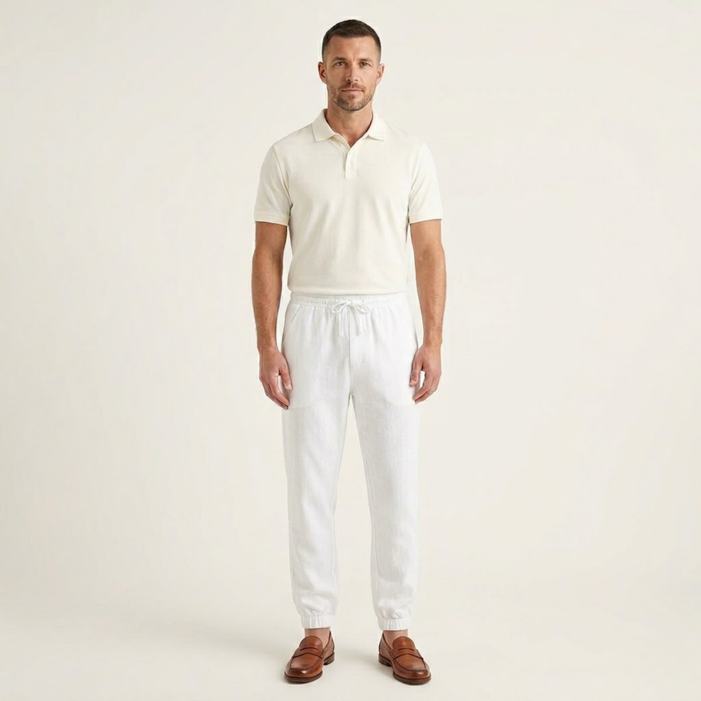 Herren-Jogginghose mit Kordelzug und elastischen Bündchen