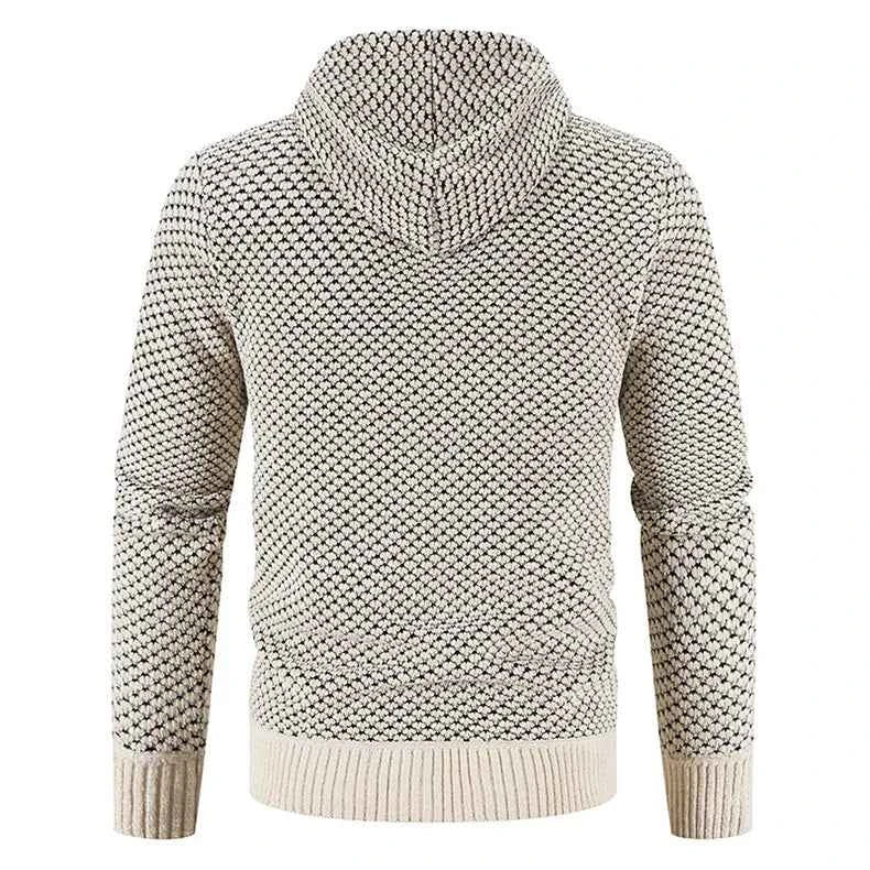 Herren Kapuzenstrickjacke