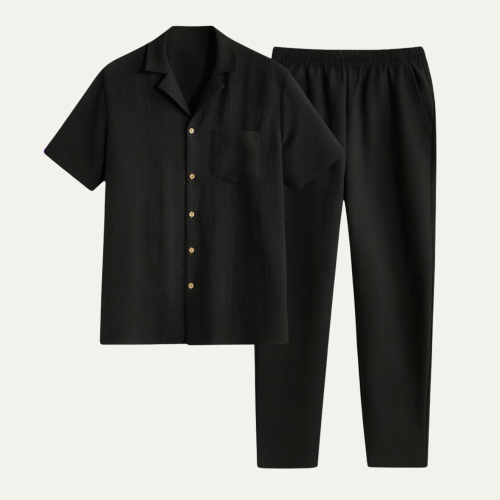 Herren Kurzarmhemd und Hose Set