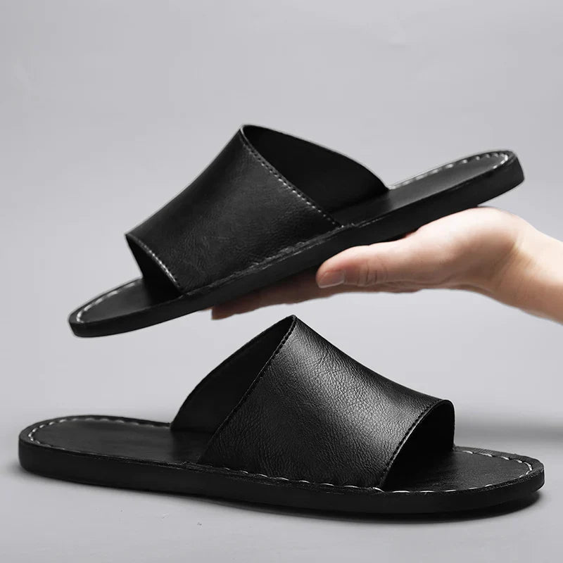 Herren Offene Zehen Slide-Sandalen mit Einteiligem Riemen