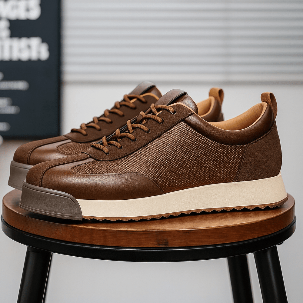 Herren Schnürsneaker mit Plateausohle
