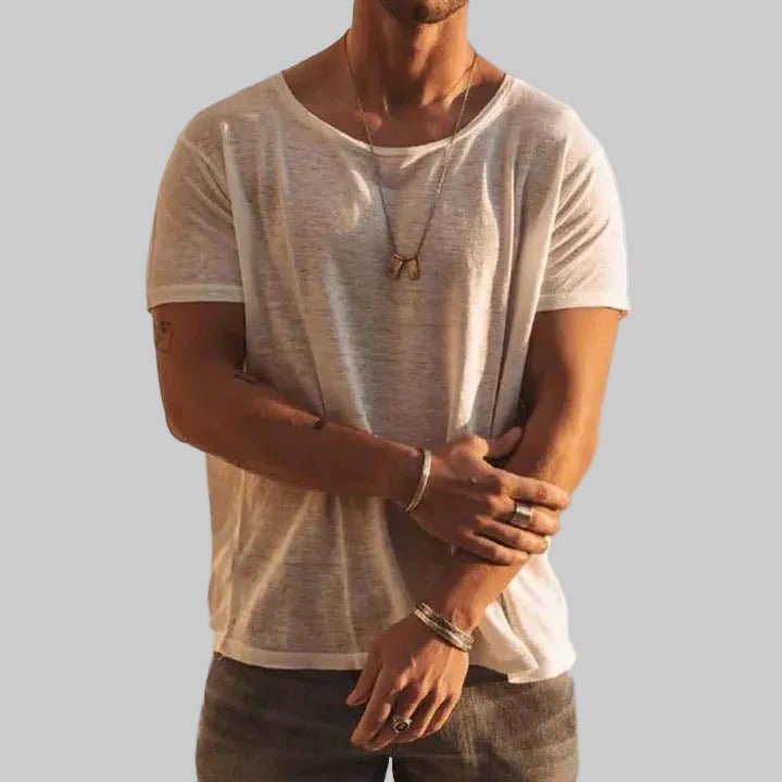 Florian | Herren T-Shirt Rundhals Kurzarm Basic Baumwolle