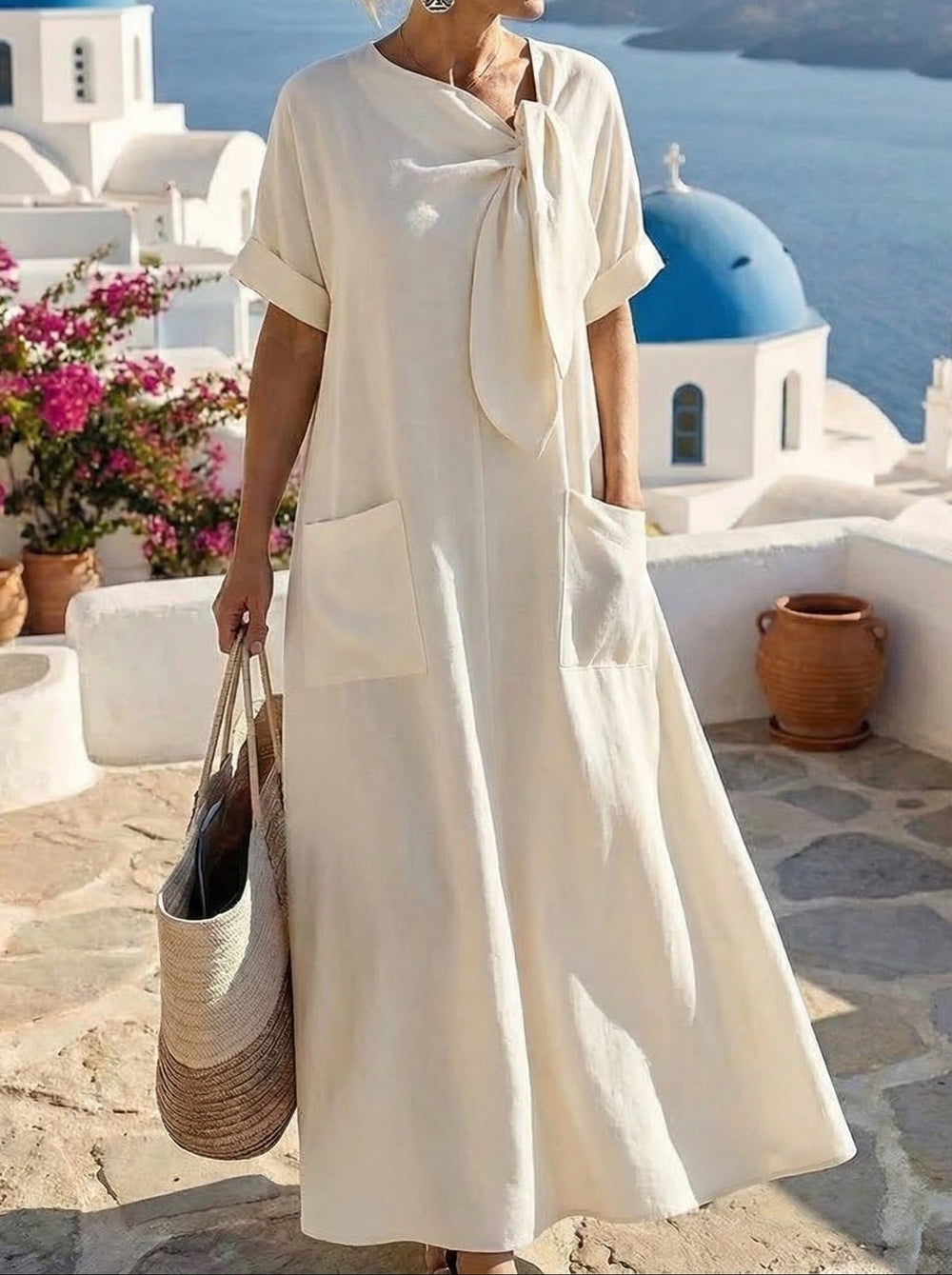 Jella | Damen Stilvolles Kleid Praktische Taschen – Kleid Taschen Alltag 2026