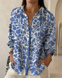 Blaue Floral