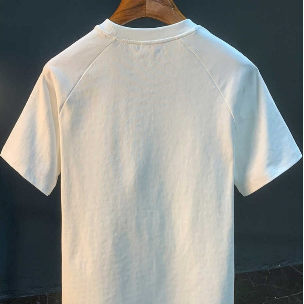 Herren-T-Shirt aus Baumwolle mit Ziernähten im lässigen Stil - David
