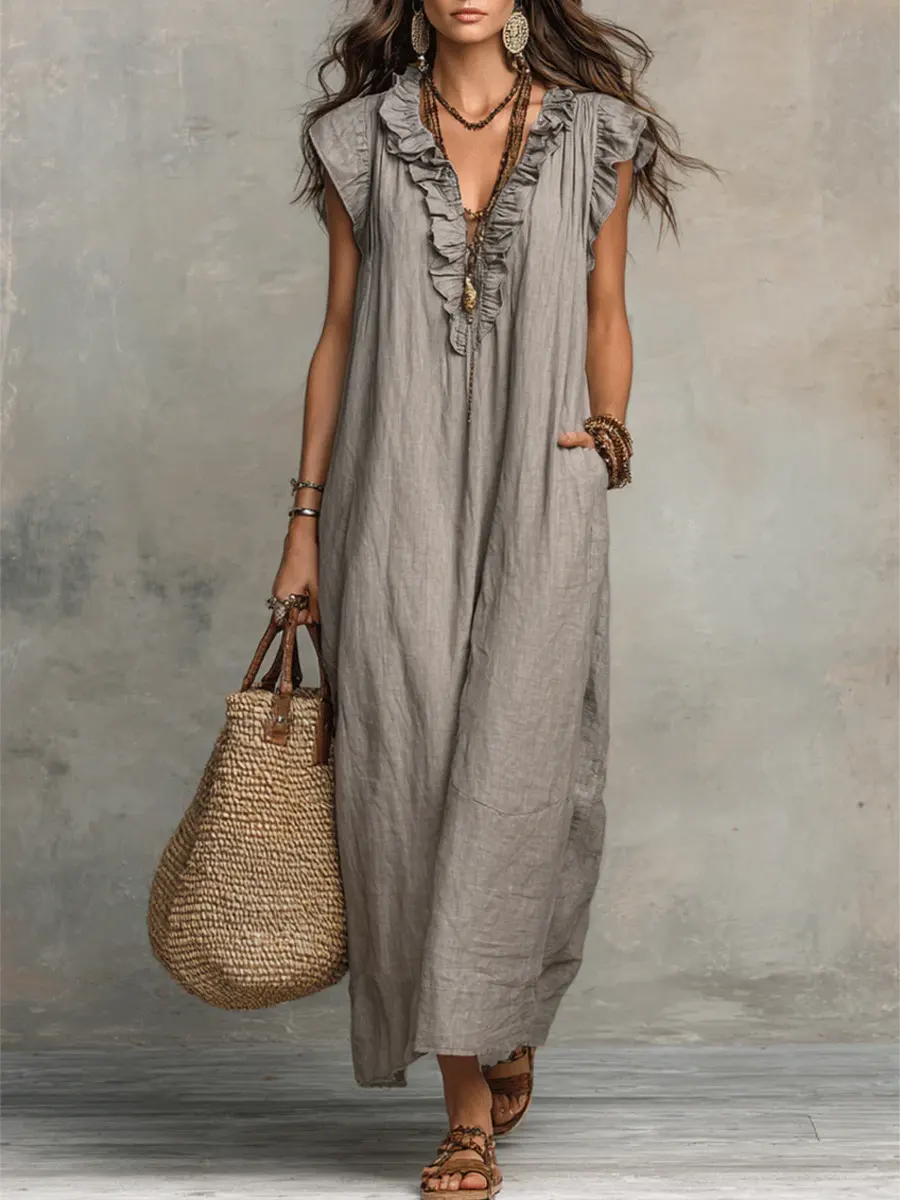 Camelia | Langes Boho-Kleid