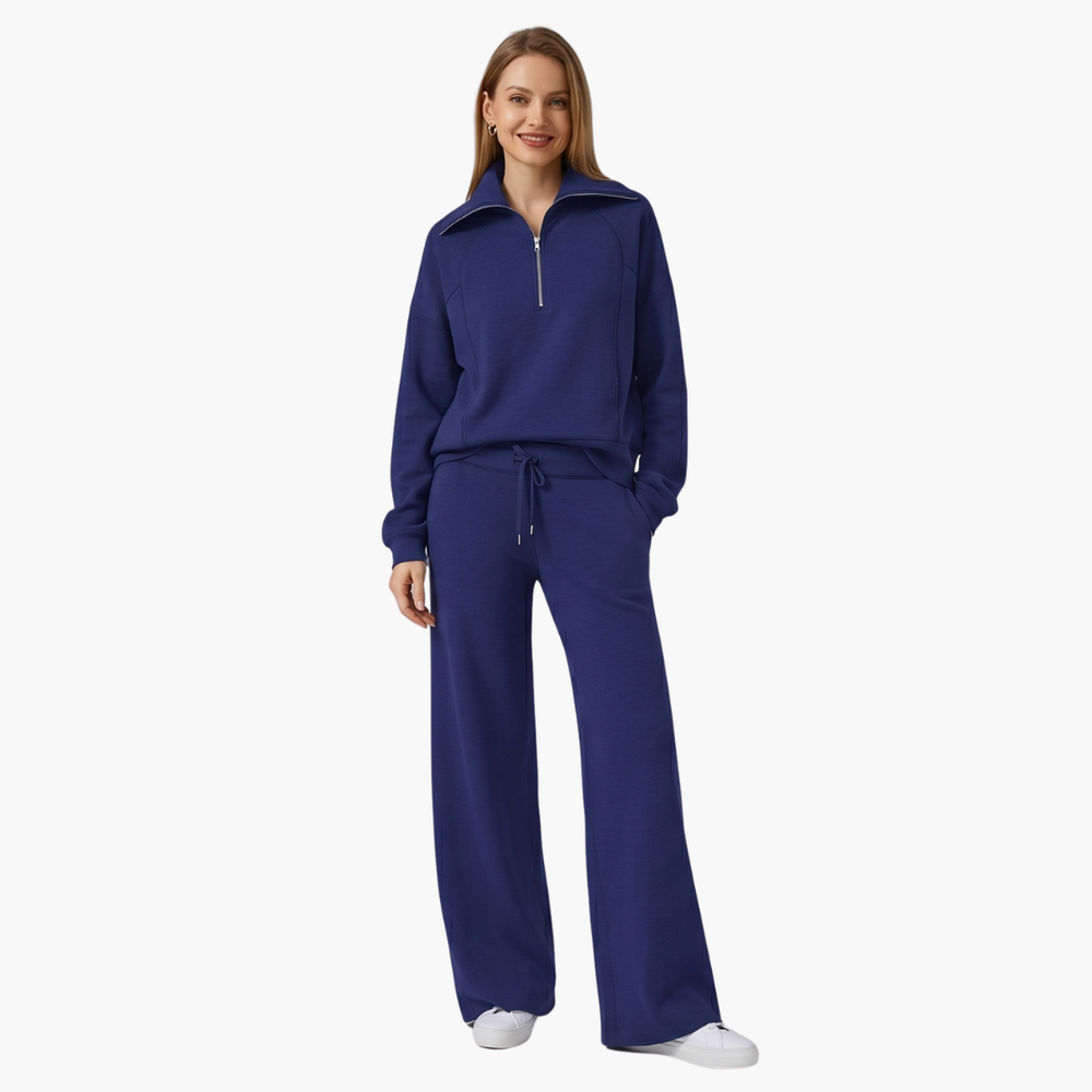 Katarina | Damen Trainingsanzug Set mit Halbzip