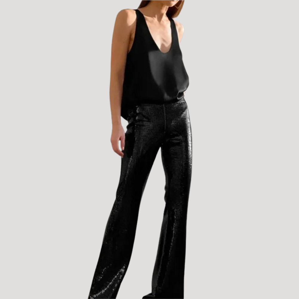 Katja | Damen Tanktop Tiefem V-Ausschnitt Ärmellos