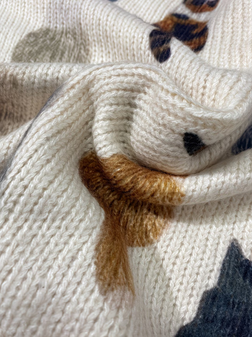 Ljubinka – Strick Jacke Mit Katzen Motiv
