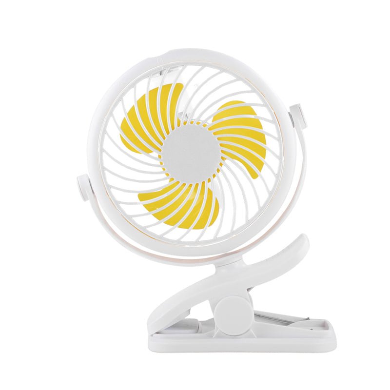 Klemm Ventilator tragbar mit Akku und 360° Rotation